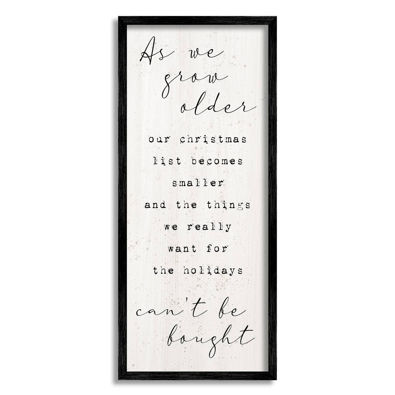 Stupell Industries Gifts That Can't Be Bought Holiday Framed Giclee Art